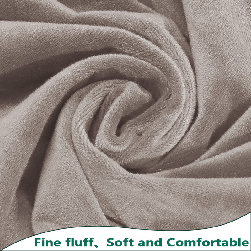 Housse pour canapé de coin Elastic, Brun clair, H 38 po x l 58 po x P 43 po