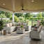 Ensemble de conversation 9 pièces pour patio en osier avec accoudoirs larges, canapé modulaire et chaises pivotantes 9 pièces-41003386