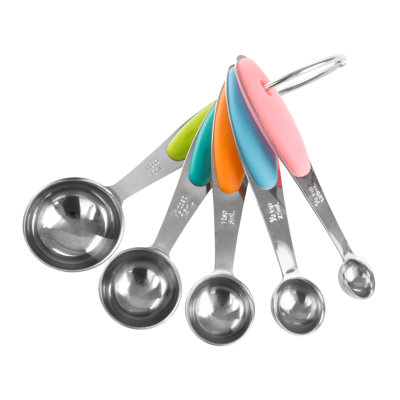 Classic Cuisine 5-Pieces Stainless Steel Measuring Spoon Set