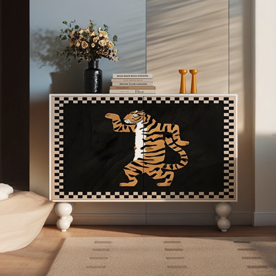 Modern fun multi-functional accent cabinet