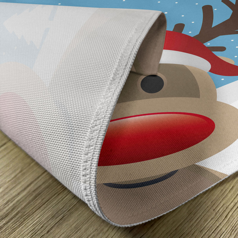 Ensemble de 8 napperons de Noël East Urban Home par Rudolph