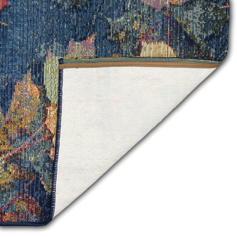 Andreane Floral Synthetic Non-Skid Kitchen Mat, Runner 1'11" x 4'11"