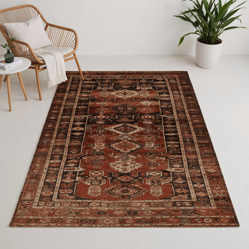 Tapis turc intérieur et extérieur brun, Rectangle 9 pi x 12 pi
