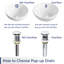 Bonde escamotable de lavabo de salle de bain-56045352