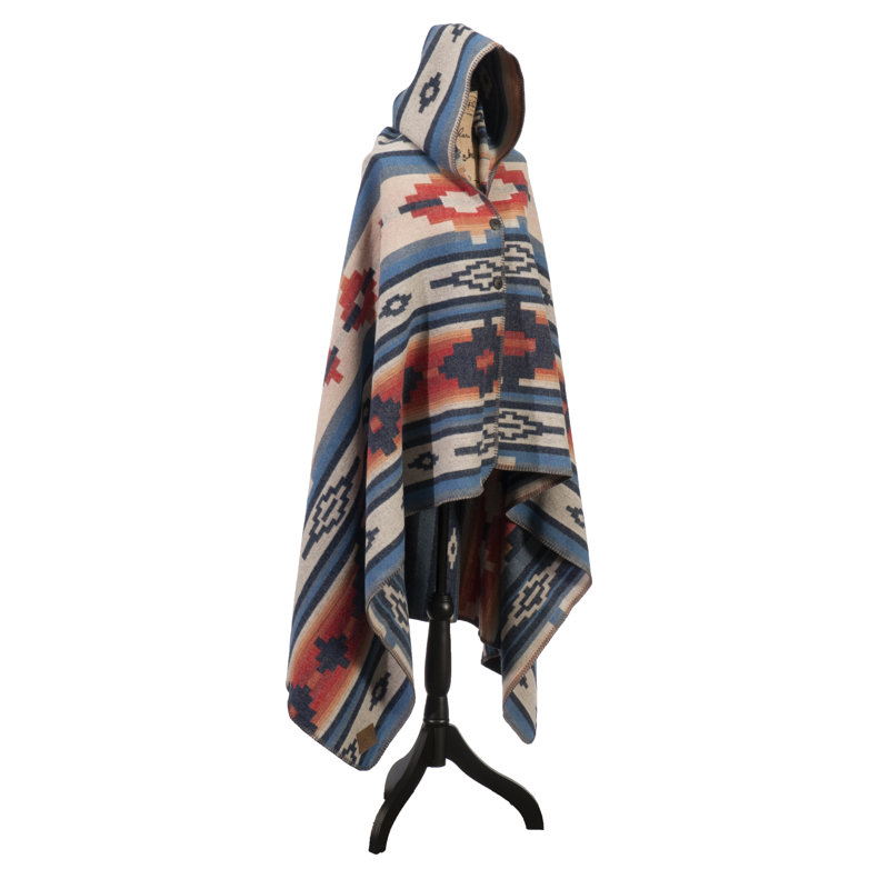 Wooded River Redrock Canyon - Hooded Throw - 72x48, Wearable Southwestern Hooded Blanket for Cabin Comfort