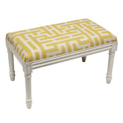 Billiot Linen Blend Upholstered Bench