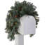 The Holiday Aisle® 36 in. Frosted Arctic Spruce Mailbox Swag with LED Lights