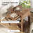 Nightstand with Drawer, Rustic Side Table with Open Shelf