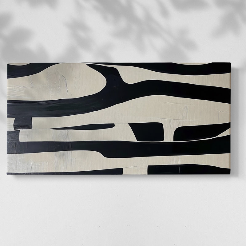 Abstract Series 7 #LX-Gallery Wrapped Canvas, 16" H x 32" W