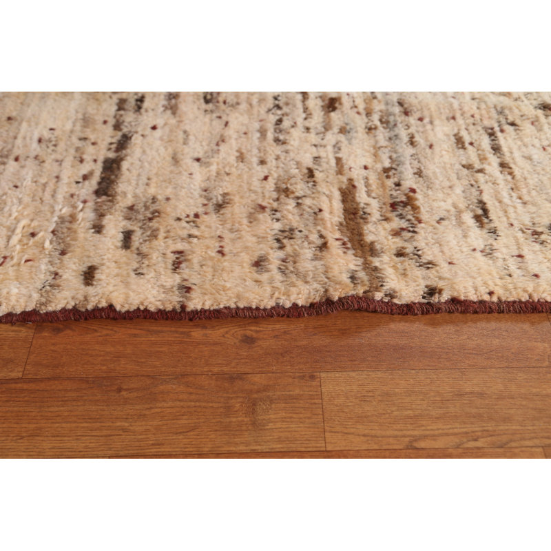 One-of-a-Kind 8'6'' X 9'11'' New Age Wool Area Rug in Brown