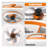 Modern Orange Ceiling Fan with Lights and Remote Control, Dimmable LED Thin Design Ceiling Fan for Bedroom Living Room - Quiet Operation ABS Ceiling Fan-121869858