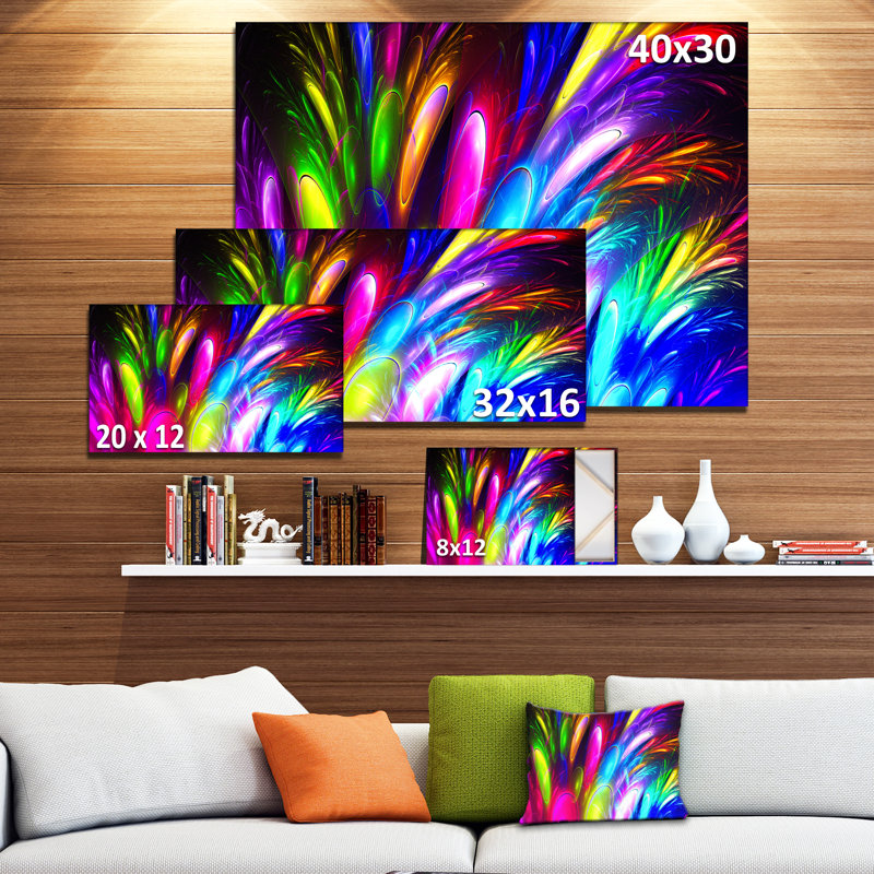 " Mysterious Psychedelic Design ", 12" H x 20" W x 1" D