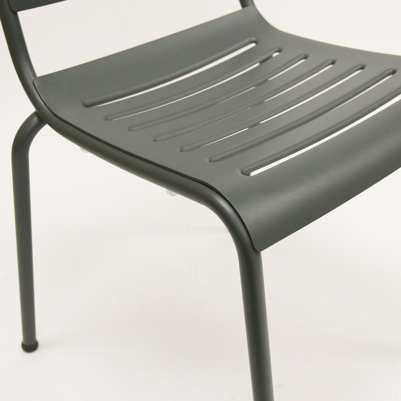 Chaise d'appoint d'extérieur en aluminium Ace, Black