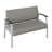 Arrive Collection Vinyl Seat Waiting Room Loveseat Chair with Metal Frame and Arms-96943444