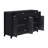 Sideboard Cabinet with 2 Drawers and 4 Doors, 3-Level Adjustable Shelves, Aluminum Arc Handles-807426327