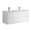 Ensemble de meuble-lavabo double 48 po | Plateau en céramique, tiroirs en U à fermeture en douceur et tout en bois-1433897039