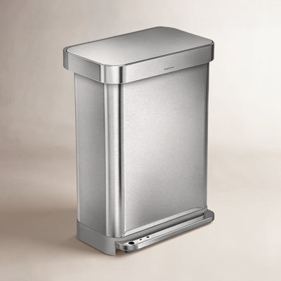 simplehuman 14.5gal Rectangular Step-On Can