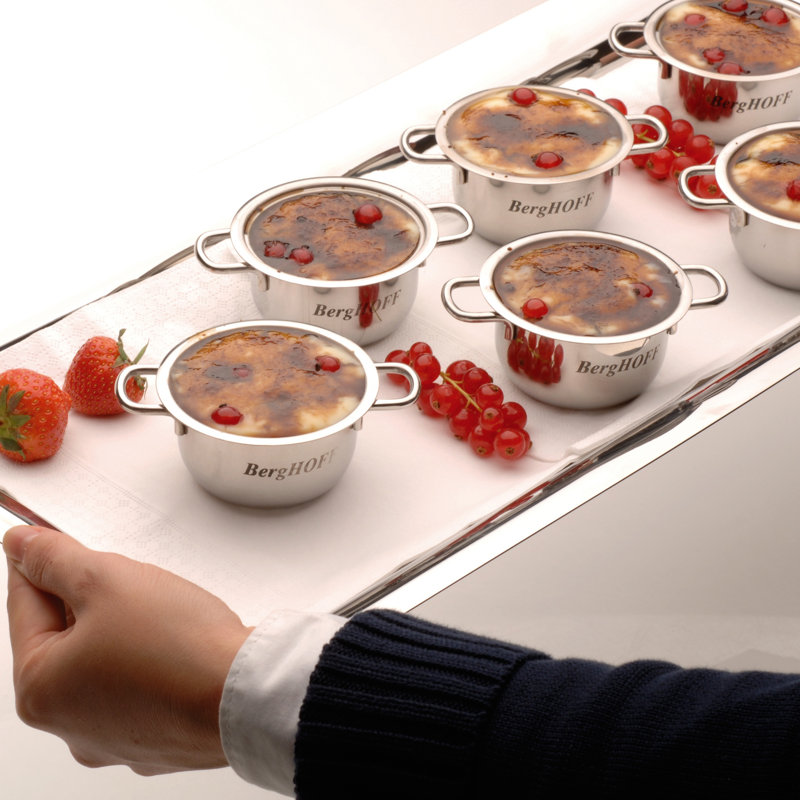 Cov''d Mini Pots, 18/10 SS, Set Of 4, 2.5"