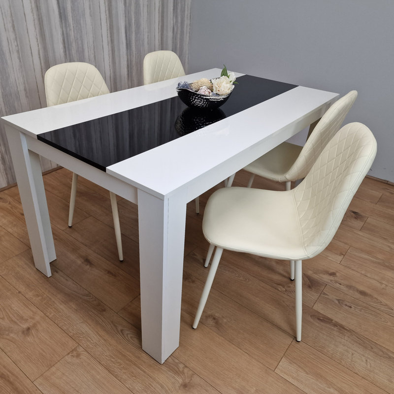 Bobi 4 - Person Dining Set, H75 x L117 x W77cm