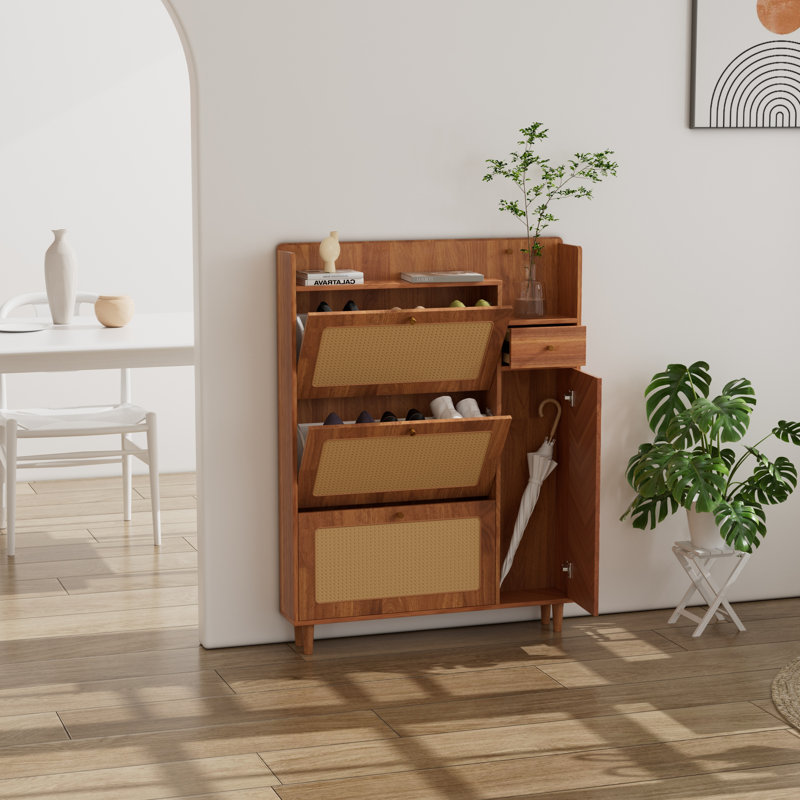 9 paires de rangement pour chaussures, Brun