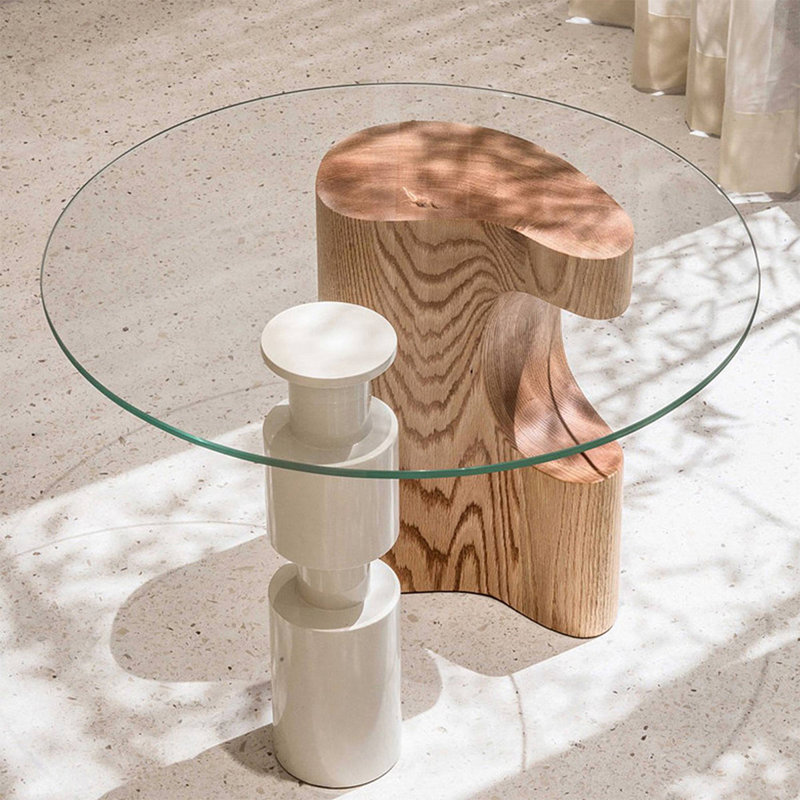 Plateau de table en verre trempé, H 0,25 po x L 18 po x l 18 po
