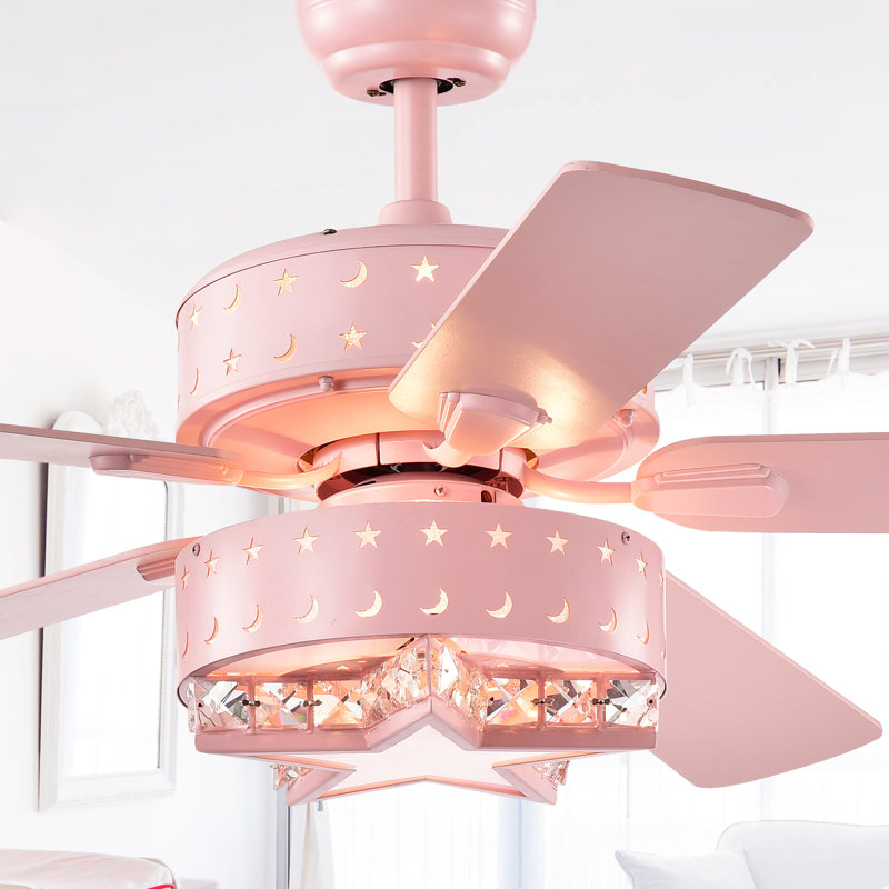 Boris 51.97'' Ceiling Fan with Light Kit