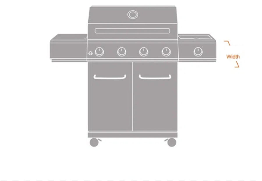 Width of Grill