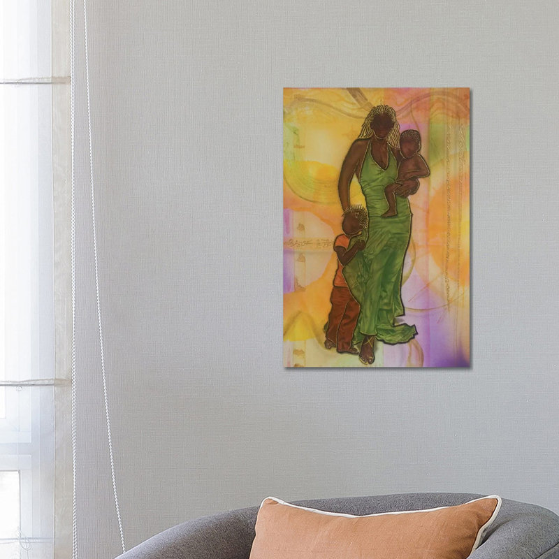 «Three Os Us» par Fred Odle - impression sur toile tendue, H 26 po x l 18 po x 1,5 po
