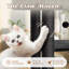 Arbre à chat 39 po pour chats d'intérieur, poteaux à griffer en sisal naturel, condo tissé à la main et perchoir supérieur 39 po Ashawni-622177075