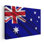 Drapeau de l'Australie flottant - reproduction d'art sur toile