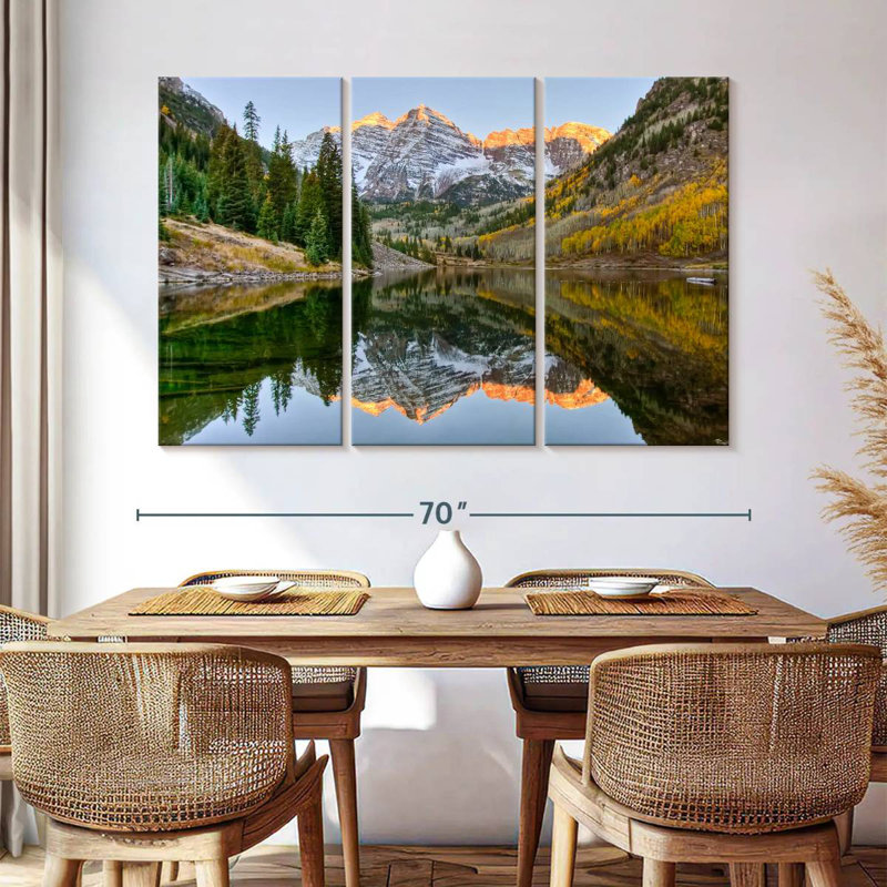 Alvord Maroon Bells Autumn Glow, H 42 po x l 65 po