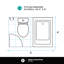 48" x 32" Drop-In Soaking Bathtub
