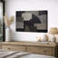 Œuvre d'art moderne neutre géométrique incurvée, photos de salon, impression sur toile giclée sur toile encadrée-1317161468-1317161469