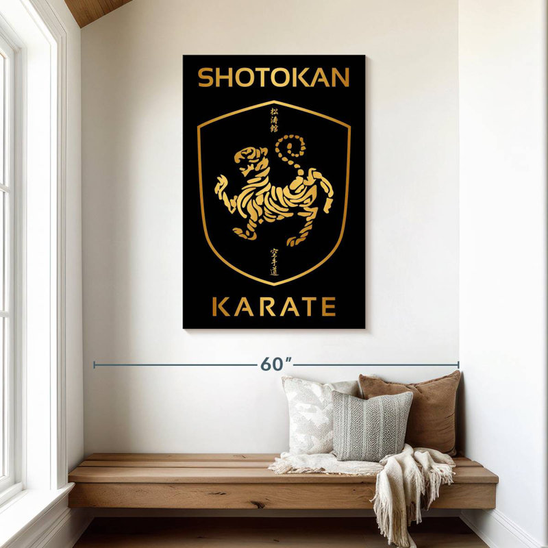 Kema Gold Shotokan Shield, 45" H x 30" W