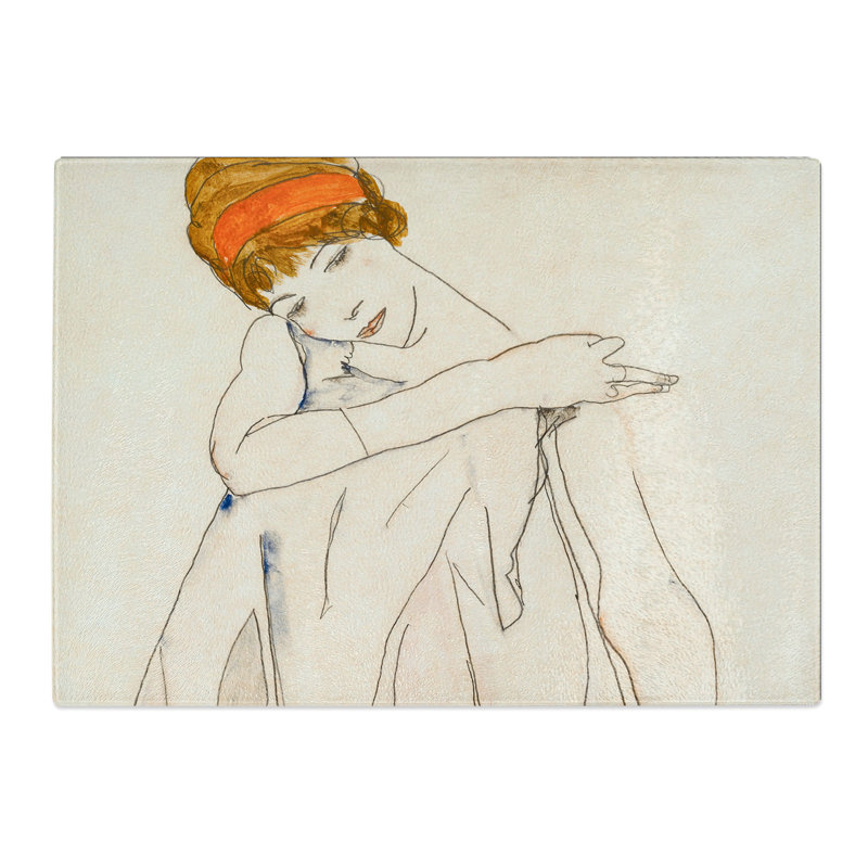 Dancer by Egon Schiele Chopping Board, 28.5cm W x 39cm L