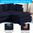 132" Oversized Cloud Sectional Sofa - 6-Piece U-Shaped Couch Set With 2 Ottomans, Ultra-Plush Chenille Fabric, Deep Seating & Modular Design For Spacious Living Rooms-417849860