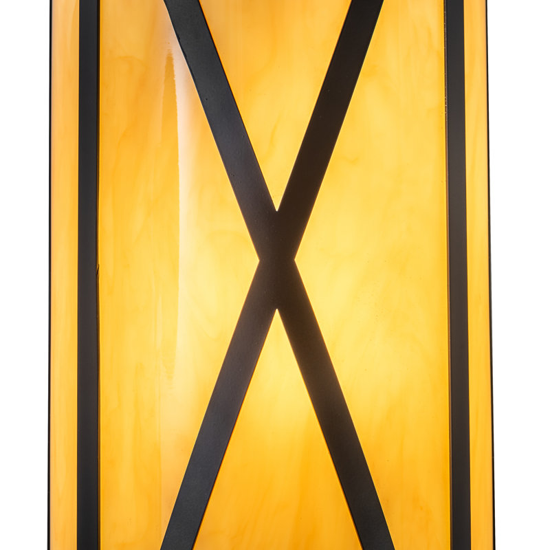 Rustic Lodge Steel Wall Light