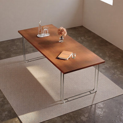 Stylish Stainless Steel Rectangular Desk