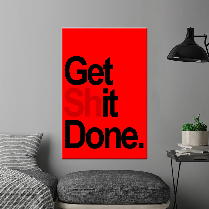 Décoration de bureau moderne: impression sur toile rouge pour une ambiance élégante, toiles à cadre doré 1P