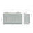 Partham 67'' Double Bathroom Vanity with Carrara Marble Top-93068102