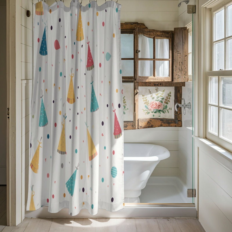 Événement festif - Rideau de douche Premium, H 74 po x l 71 po