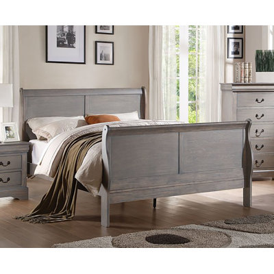 Lit-bateau en bois massif Hemmer