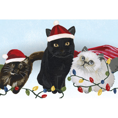 Meowy Hissmas Collection D by June Erica Vess - Graphic Art Print