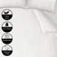 Microfiber Striped Duvet Cover with Pillowcases-106359460