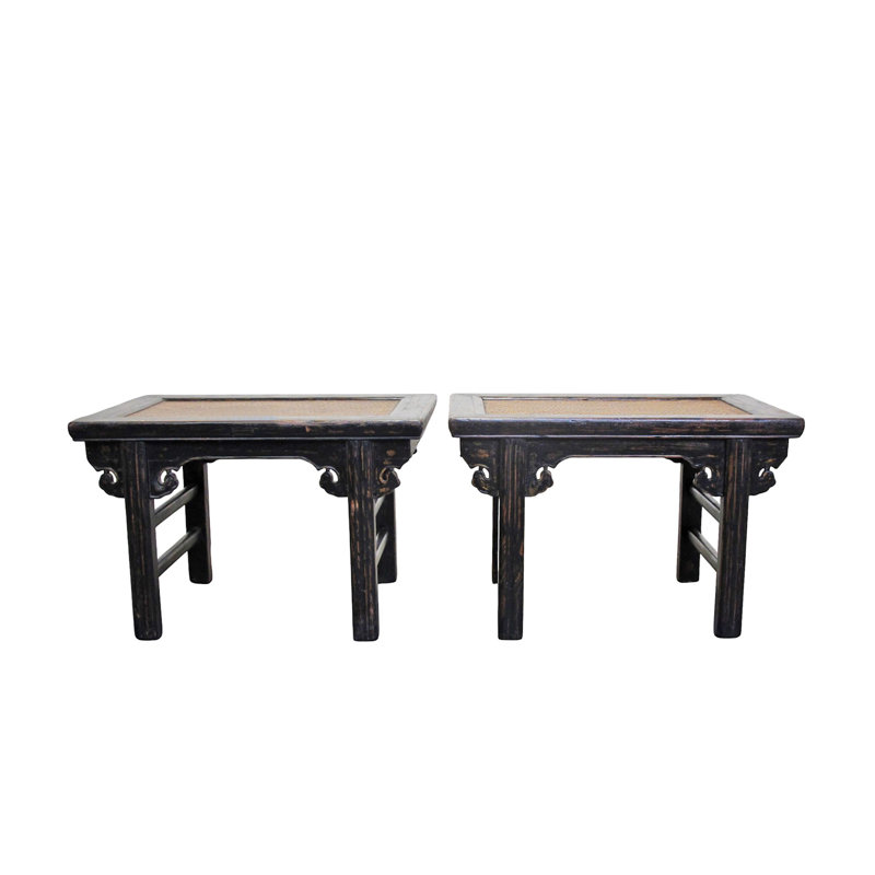 Pair of 19th Century Elm Side Tables