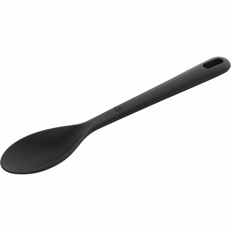 Nero 31 cm Silicone Cooking Spoon, Black