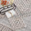 Tapis marocain en polyester tissé à la machine en gris-214978563