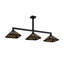 Luminaire suspendu pour table de billard 3 lumières Tinyah Craftsman