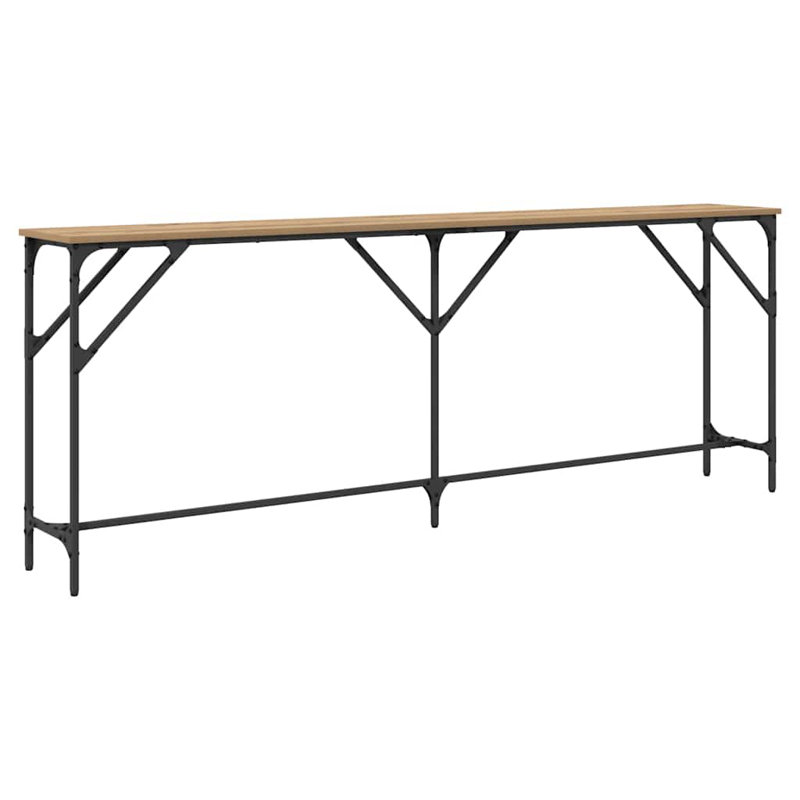 Console Table, Artisan Oak, 75cm H x 200cm W x 29cm D