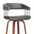Lynnon Swivel Counter or Bar Height Bar Stool in Faux Leather, Wood and Golden Bronze Metal-1192722644-1198740096-1199535802